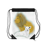 Lion and the Lamb Drawstring Bag