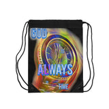 God's Time Drawstring Bag