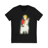 King Jesus Jersey Short Sleeve V-Neck Tee