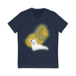 Lion and the Lamb Jersey Short Sleeve V-Neck Tee