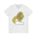 Lion and the Lamb Jersey Short Sleeve V-Neck Tee