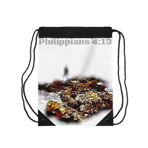 Philippians 4:13 Drawstring Bag